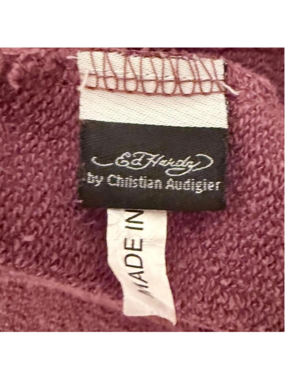 Ed Hardy Vintage original brown zip up hoodie from 2000s #tattoo #edhardy#y2k#v - Picture 5 of 6